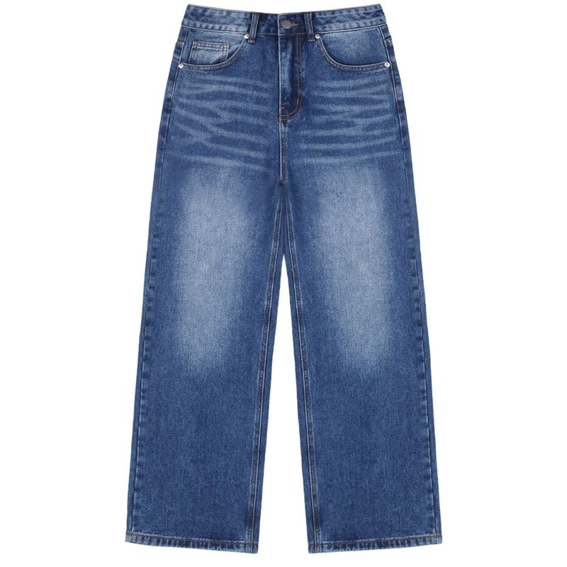 Basic washing denim pants (blue)