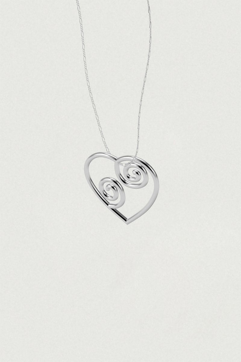 [925SILVER] MOOD LOOP HEART NECKLACE