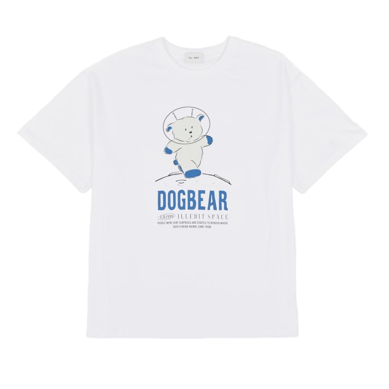 ILLEDIT（イレディット）の「ランナードッグベアTシャツ（トップス）」