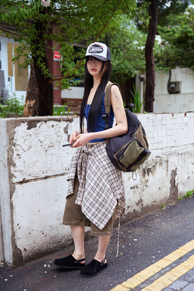Mud retro bermuda pants
