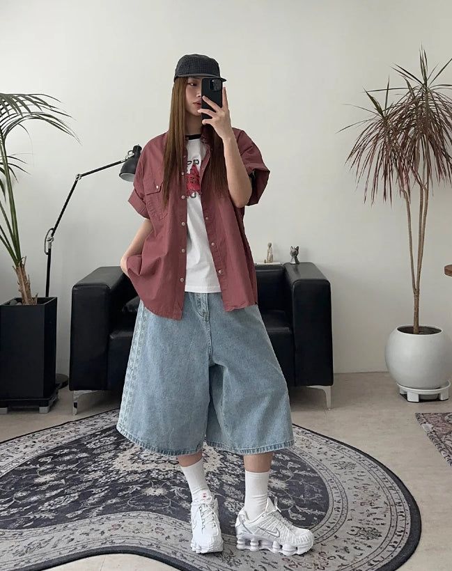 Mark Ethnic Bermuda Denim Pants