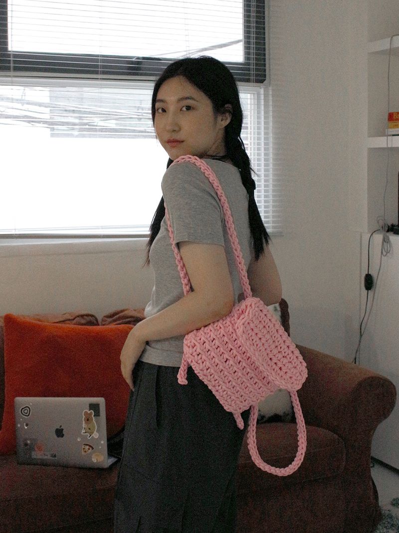chunky backpack (pink)