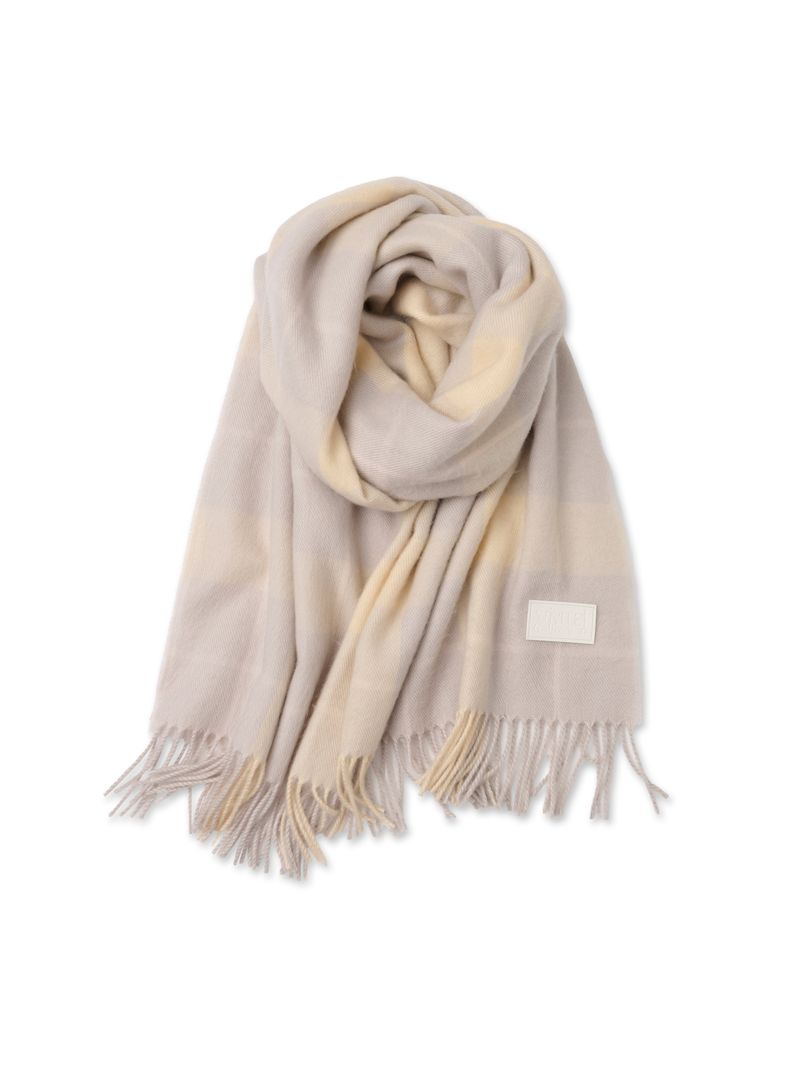 VISUAL COLLECTOR（ビジュアルコレクター）の「visual check muffler [ivory]（Fashion Accessories）」