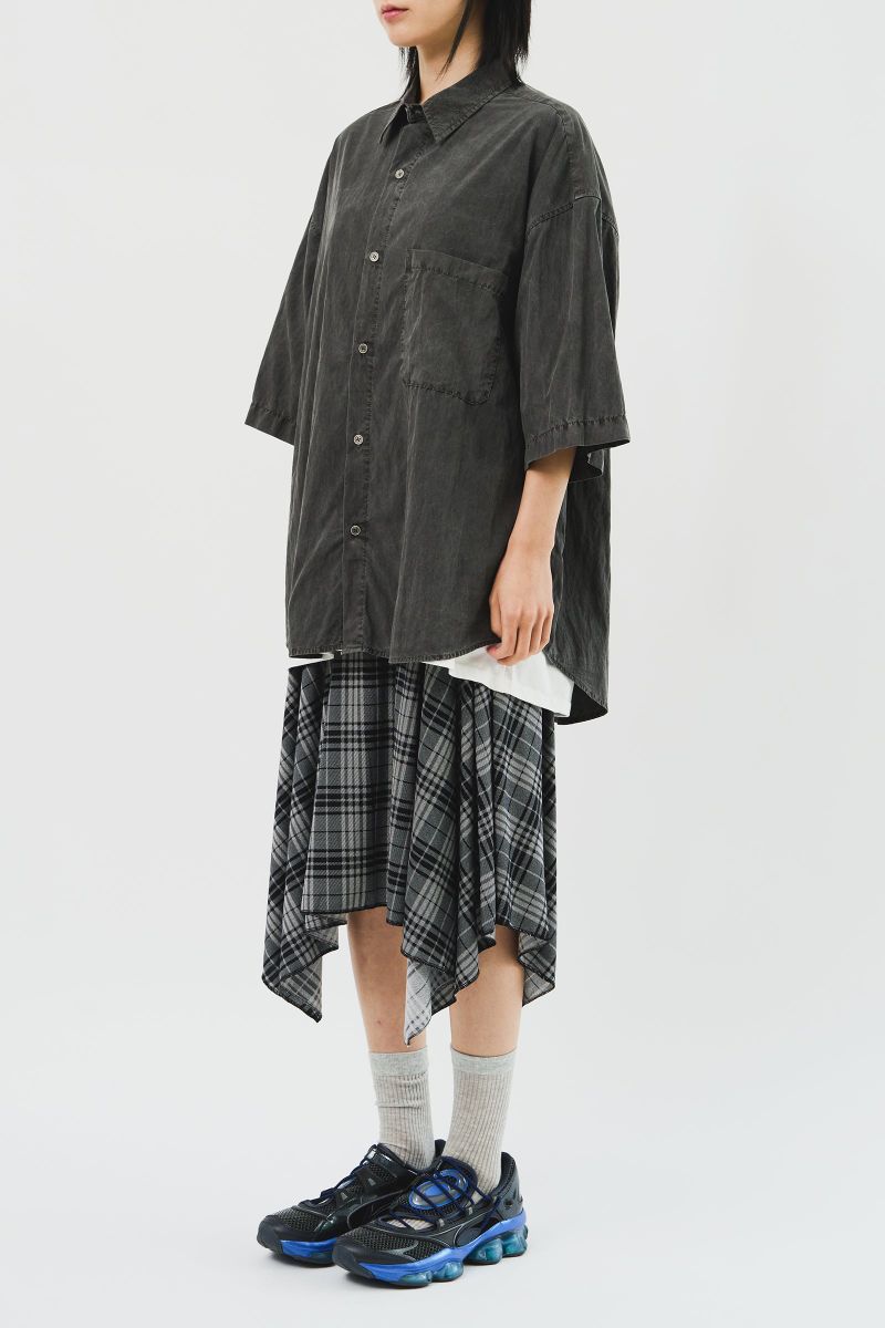 (W) Hippie Checked Skirt