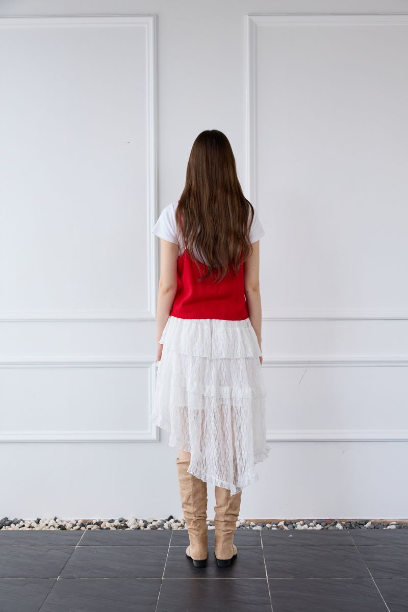 UNBALANCE HEMLINE SKIRT
