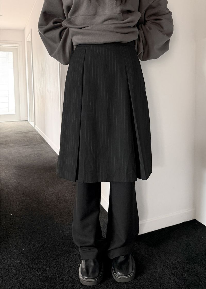  STRIPE URBAN SKIRT PANTS