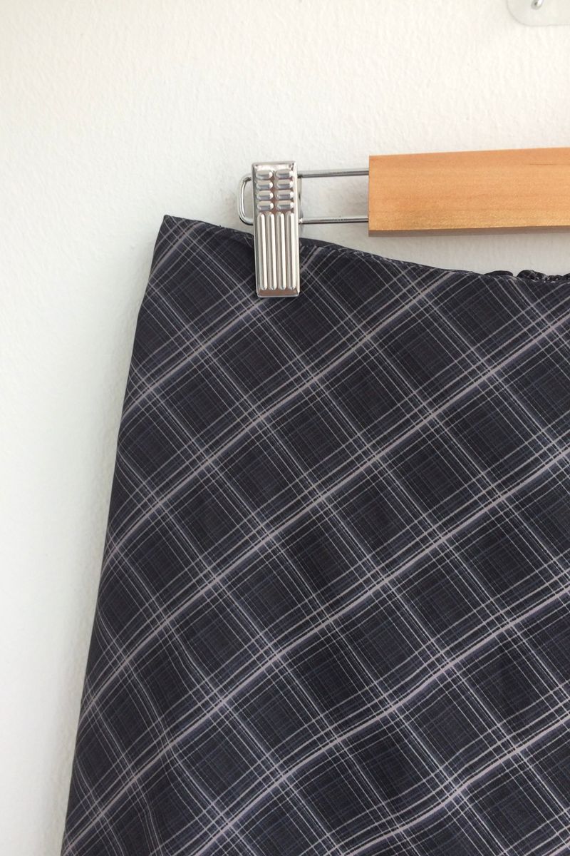More cross checkered skirt