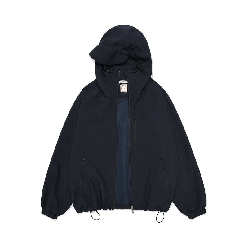 ストライプドウィンドブレーカー / Navy