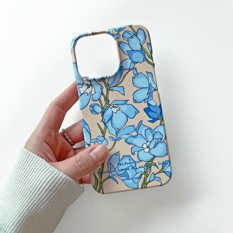 ブルーデルフィニウム iPhoneケース