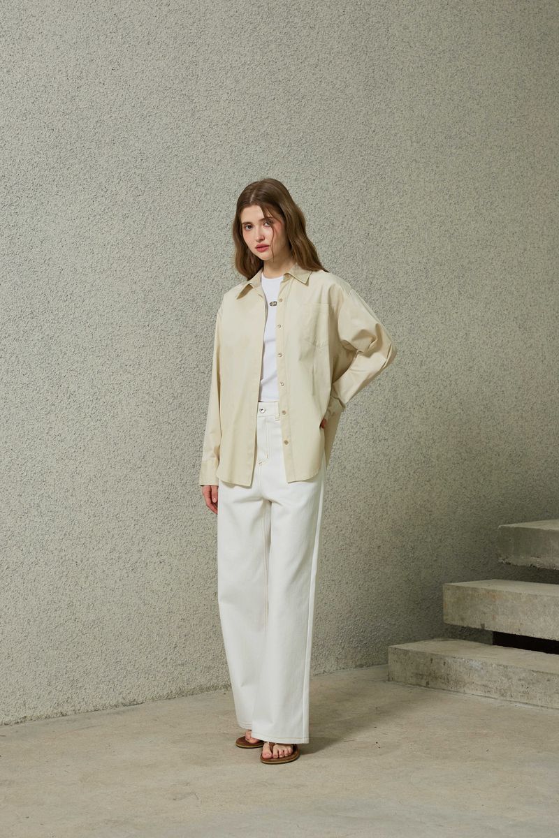 NOAH WIDE PANTS / ECRU