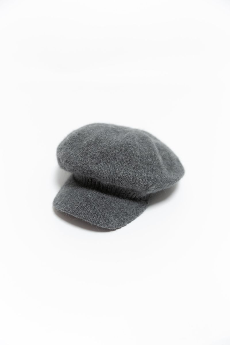 angora knit newsboy cap(6colors)
