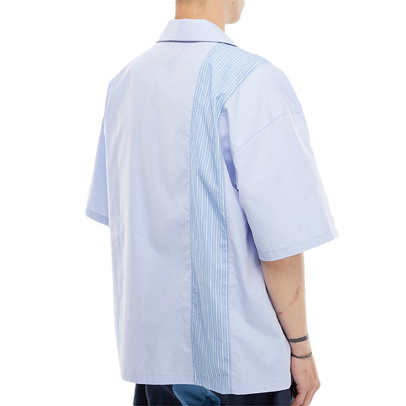 SPLICED SHORT SLEEVE SHIRT (BLUE)