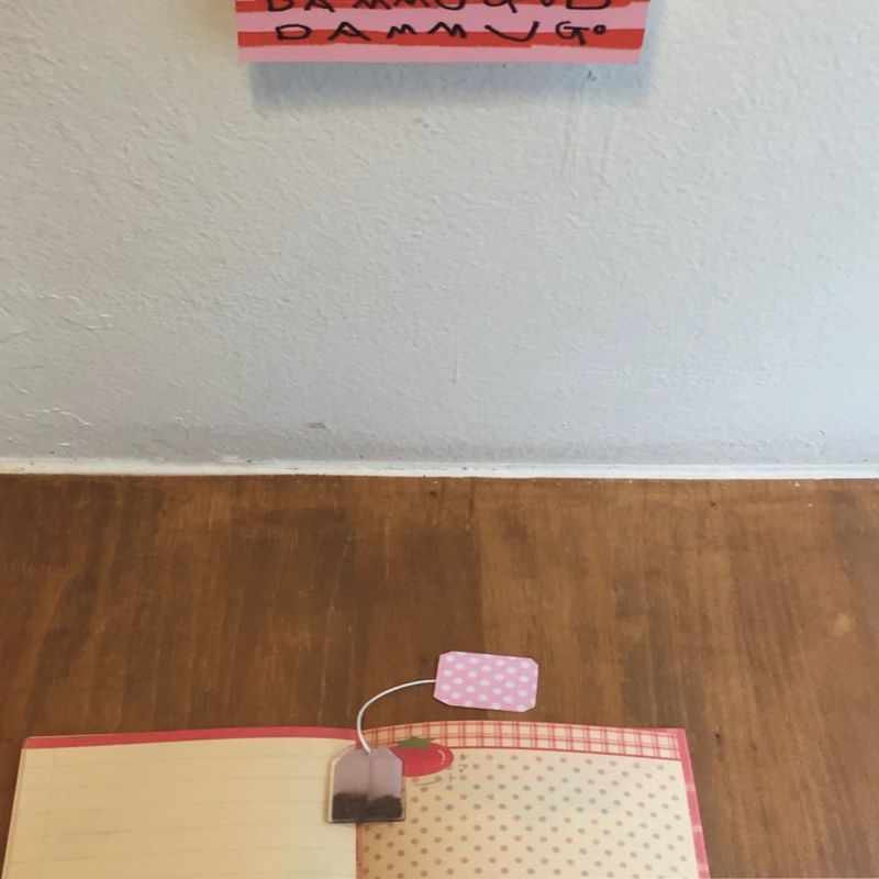 【MADE】Peach tea bookmarks