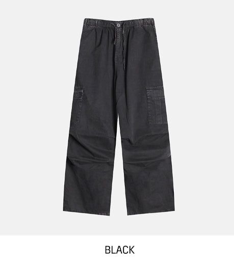 Taffy washed parachute cargo pants