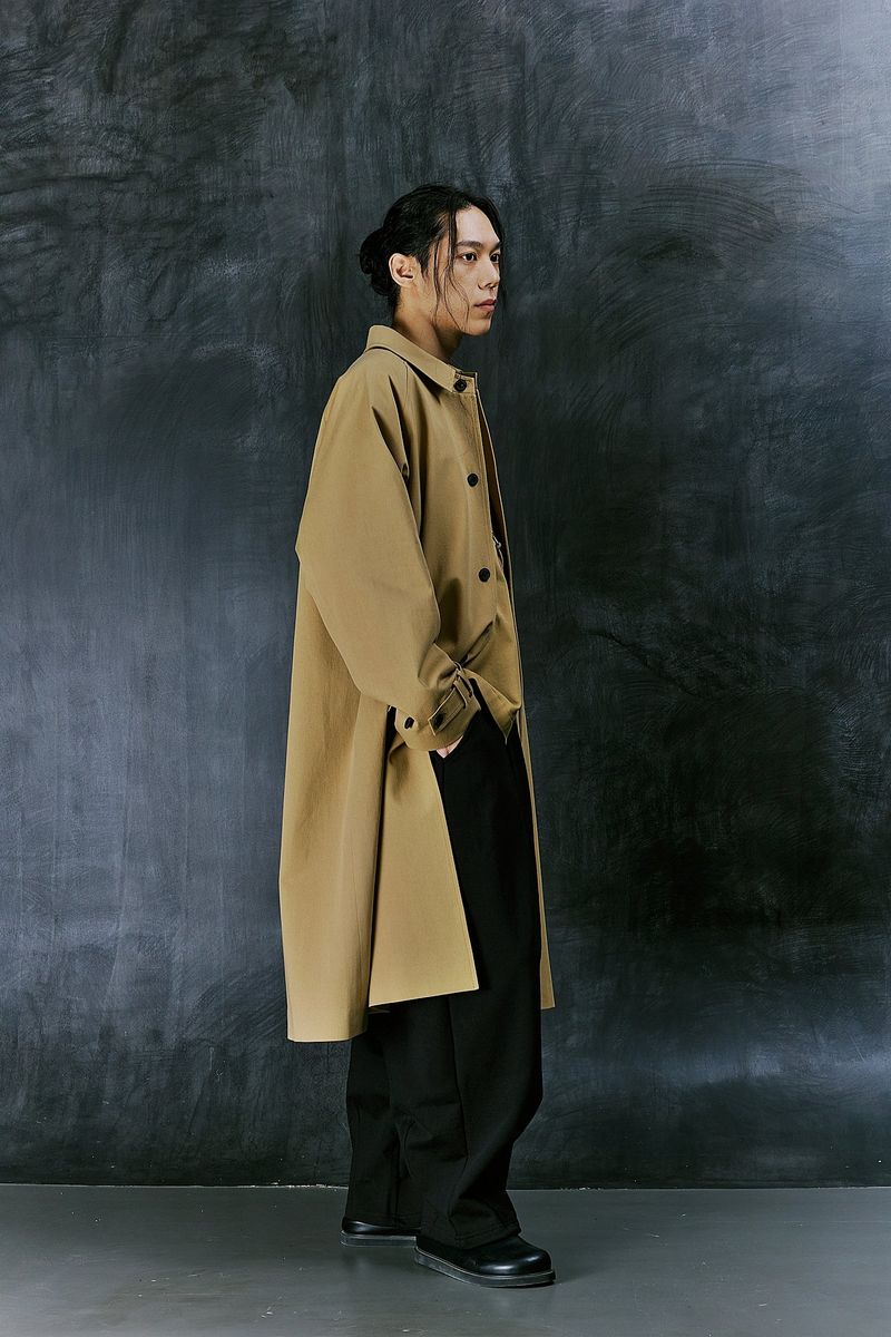 EARTH COTTON BALMACAAN COAT (Beige)