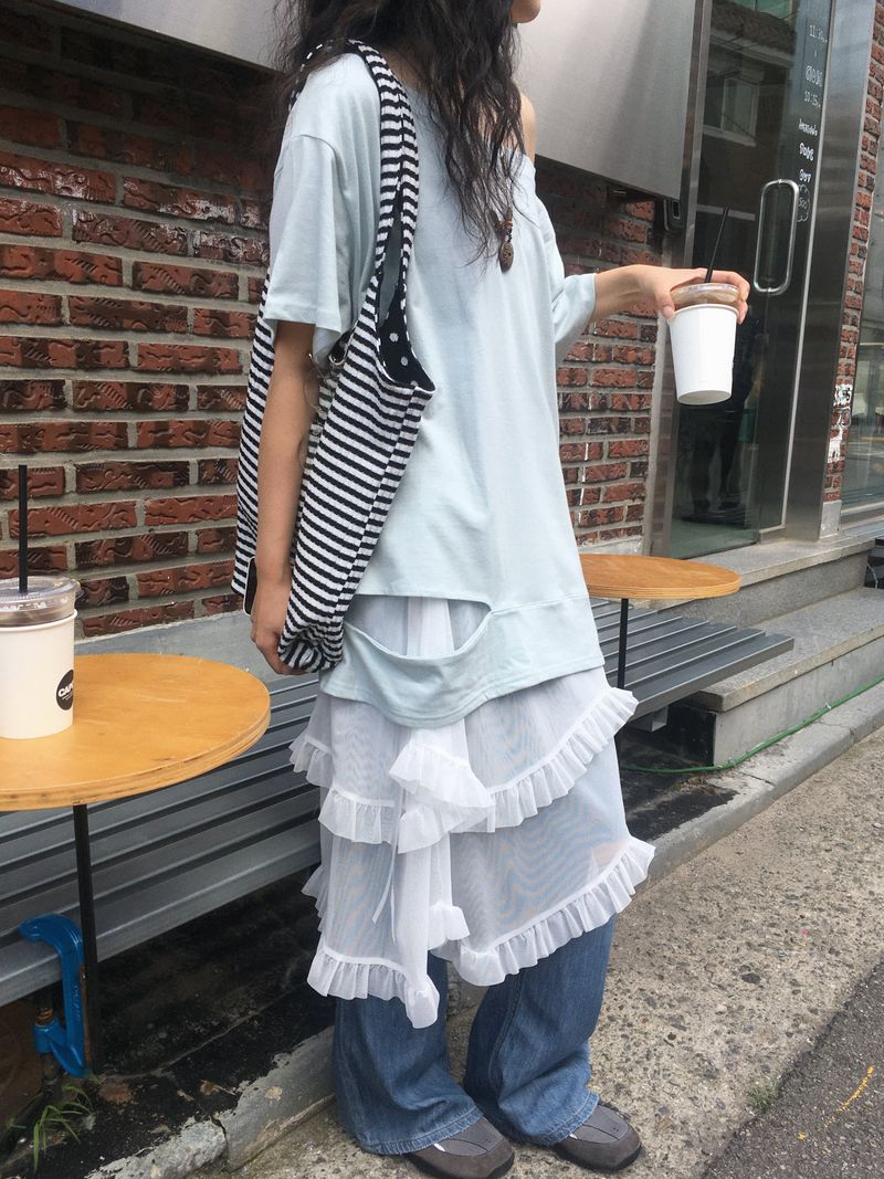 Romantic Sheer Layered Skirt