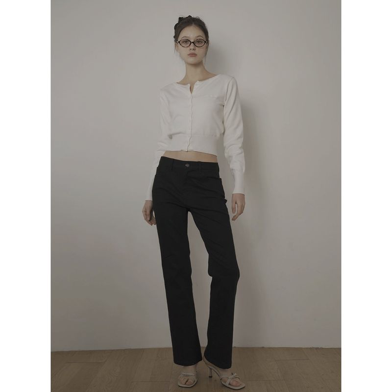 BLACK BOOTCUT JEAN