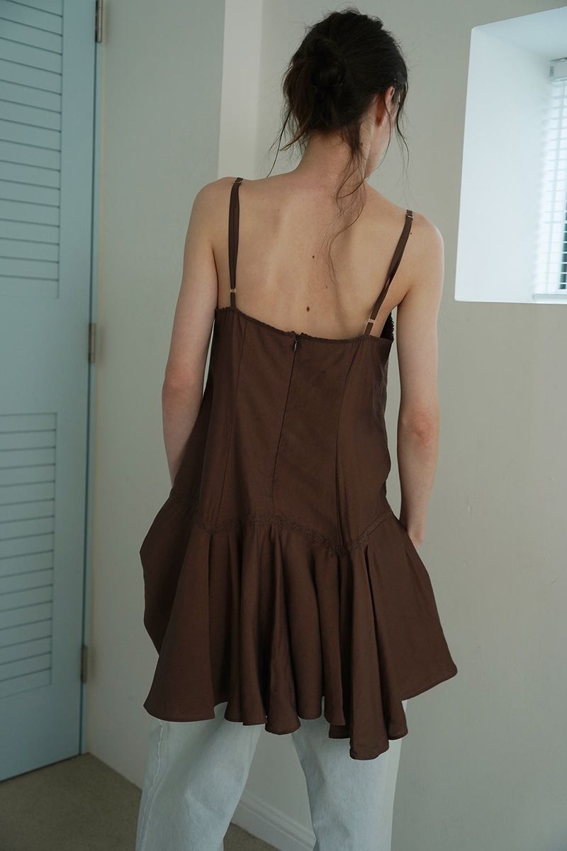 Nina slip dress_brown
