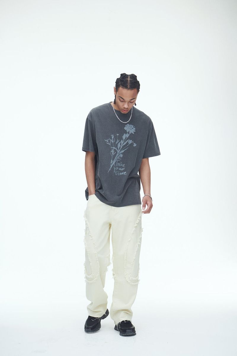 Comma Denim Pants Cream