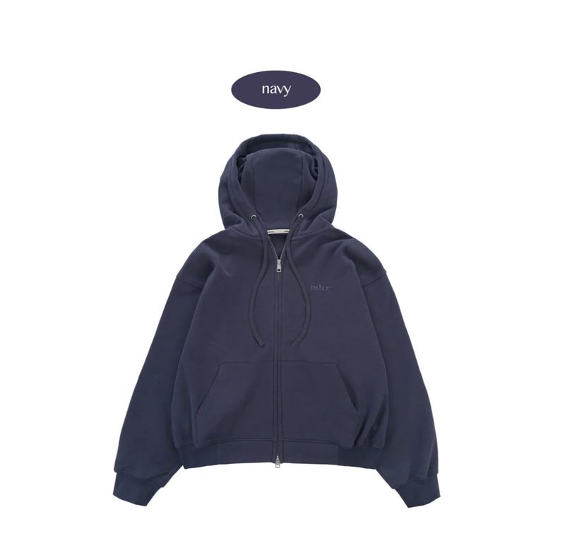 HOOD SWEAT ZIP-UP JUMPER (Navy)