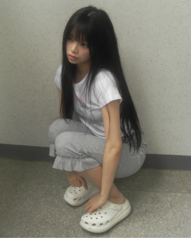 frill leggings pants
