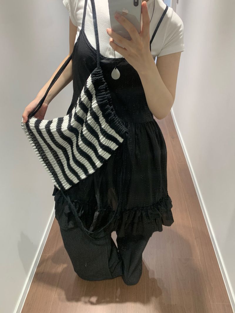 Knit String Backpack (2color)