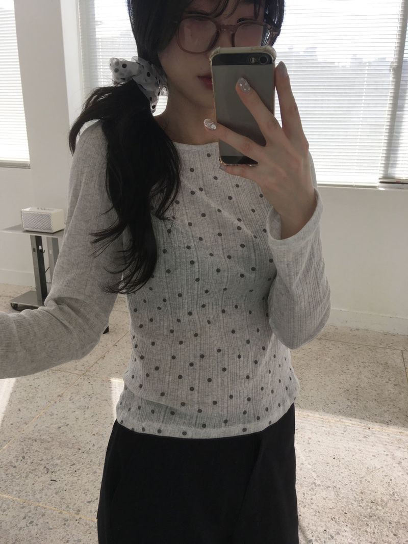 ドットラグランTシャツ