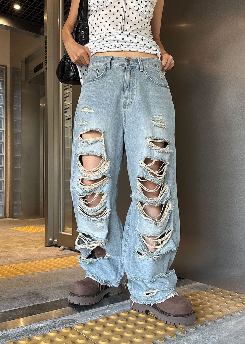DAMAGE VINTAGE DENIM PANTS