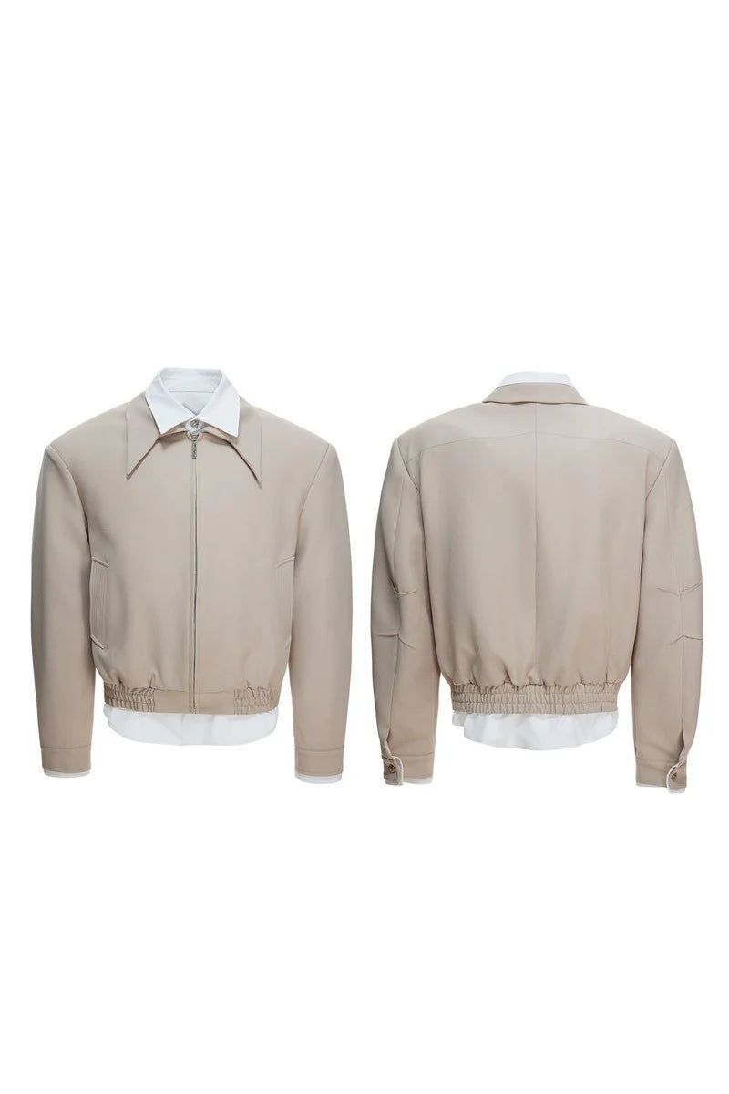 Tencel Layered Shirt Jacket