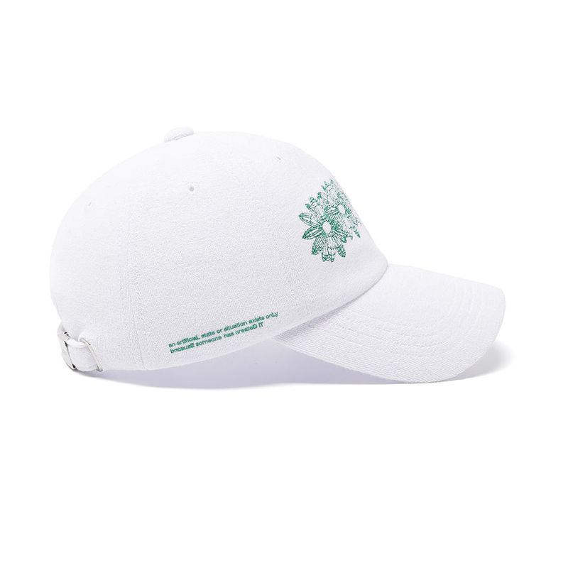 [ILLEDIT] FLOWER ARTWORK TERRY BALLCAP WHITE