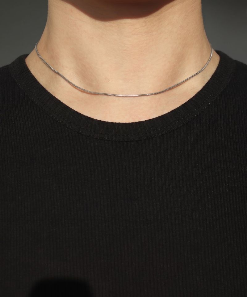 Men's Surgical Stainless Steel Necklace_CLEF Soft Flow NEC