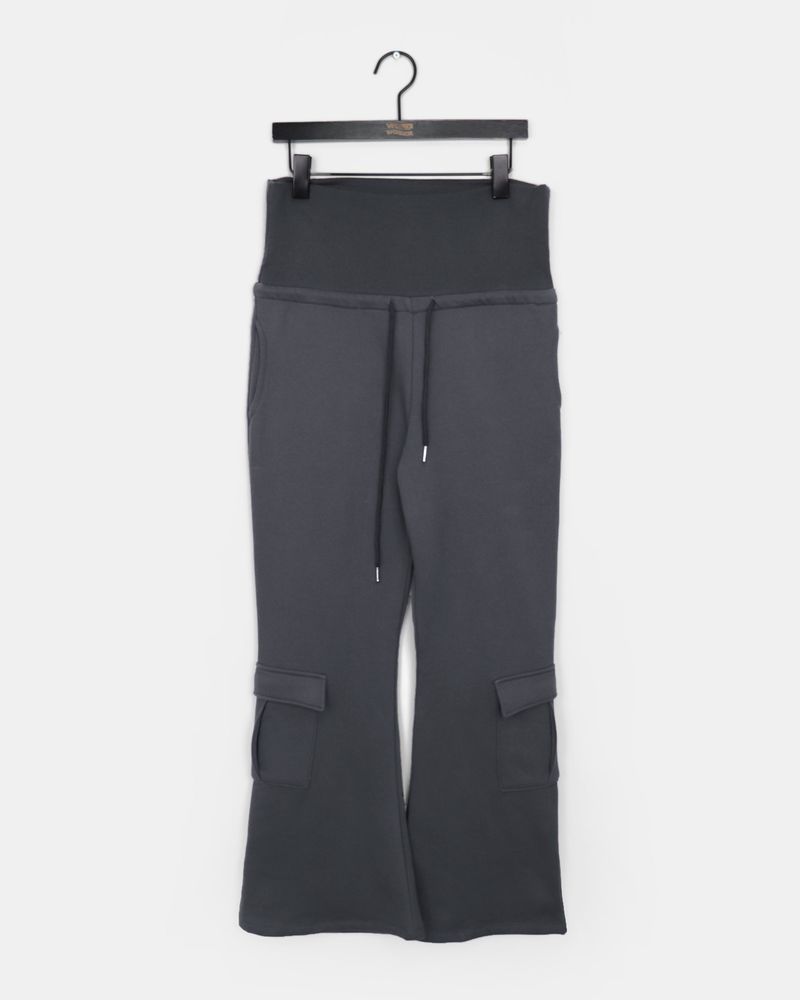 Remo Fleece Cargo Bootcut Fold Pants