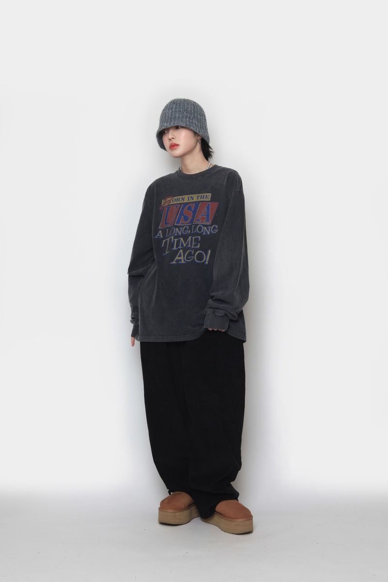 USA Pig Long Sleeve T