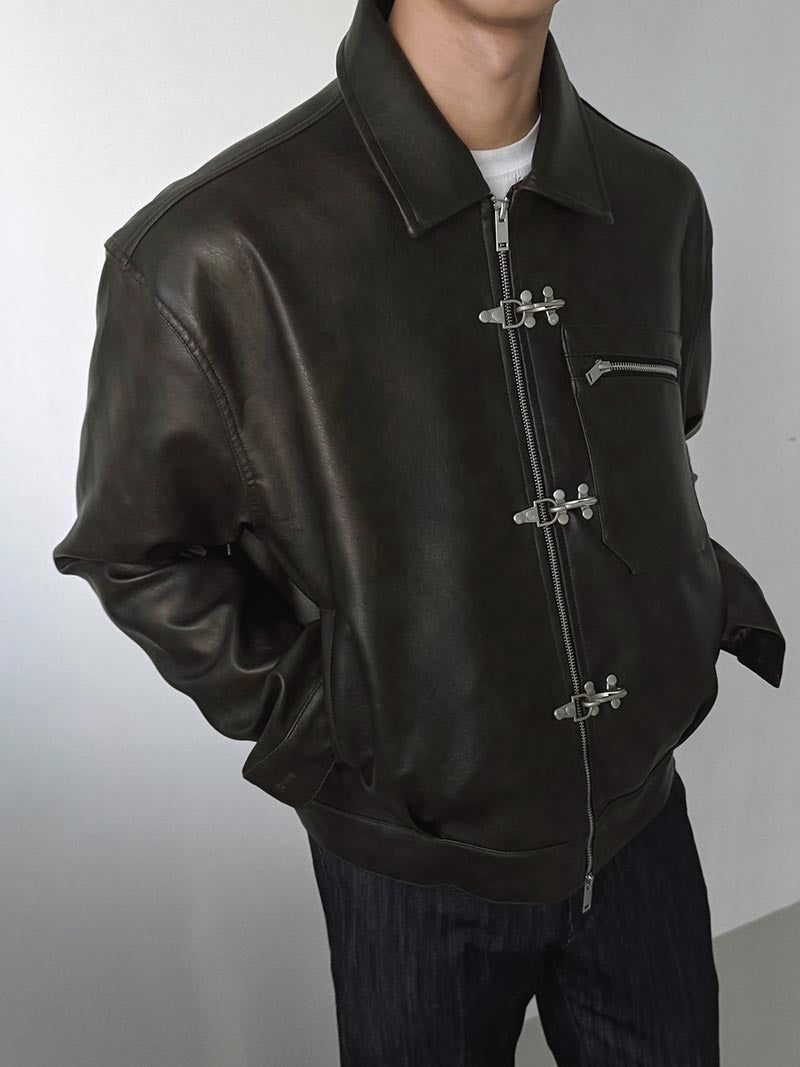 ASCLO Fireman Hook Leather Jacket