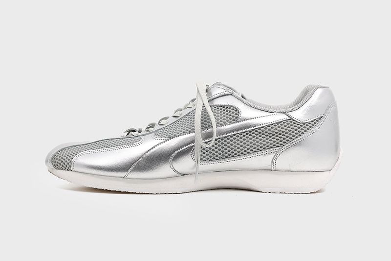 [Lab Series] Spider Leather Sneakers Silver