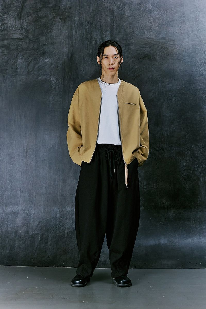 EARTH COTTON Y ZIP-UP JACKET (Beige)
