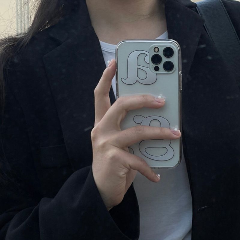 aeeg（エイグ）の「クリアビッグロゴアイフォンケース（スマホグッズ/小物）」