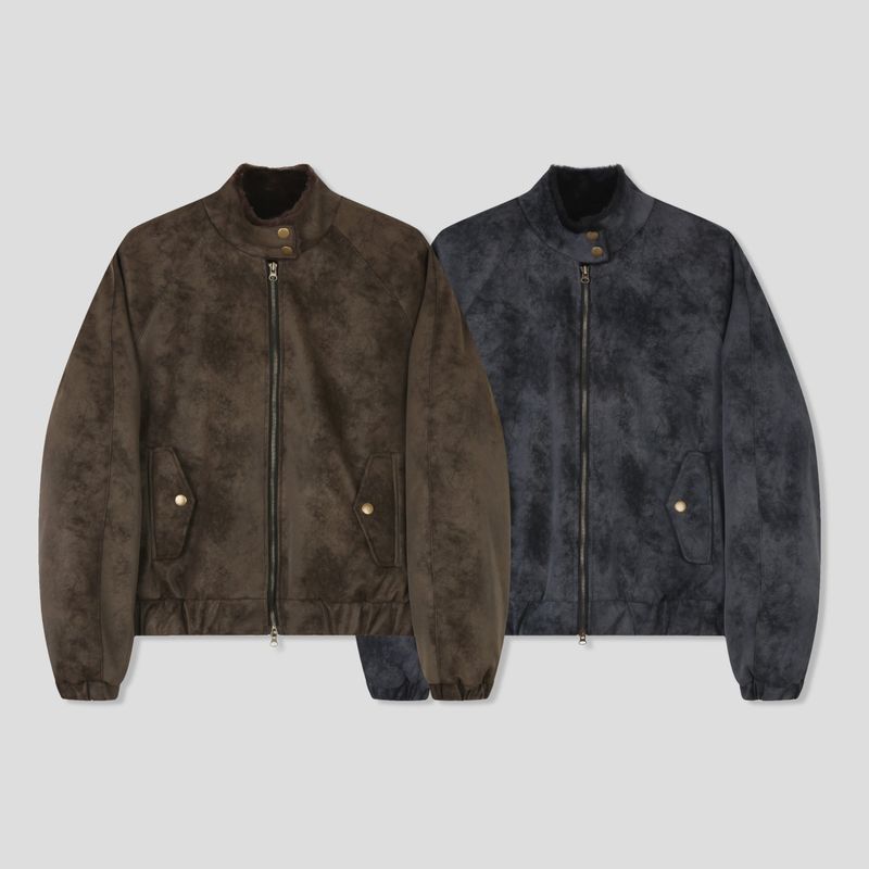 Pororo Lining Suede Fur Jacket