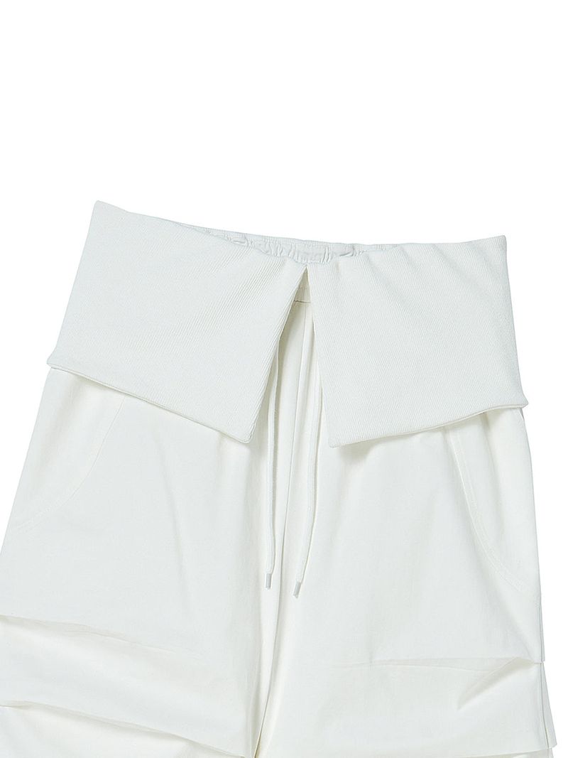 TUCK PANTS WHITE