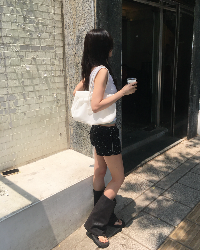 Tencel button sleeveless