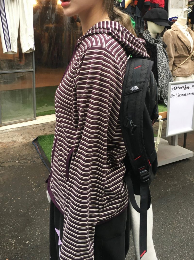 Bebe Stripe Fleece Hoodie (4c)