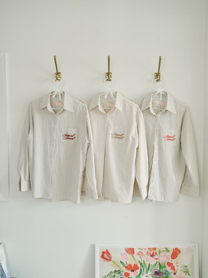 Stripe Vacance Shirts_Black(red)
