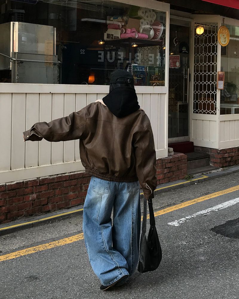[ORIGINAL] Penta Leather Wool Shearling Jumper
