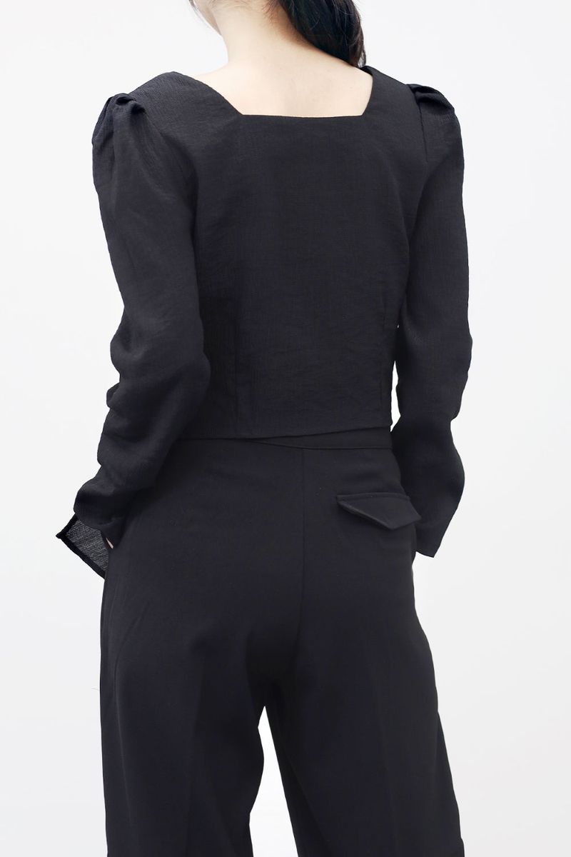 Lumos Twist Puff Blouse