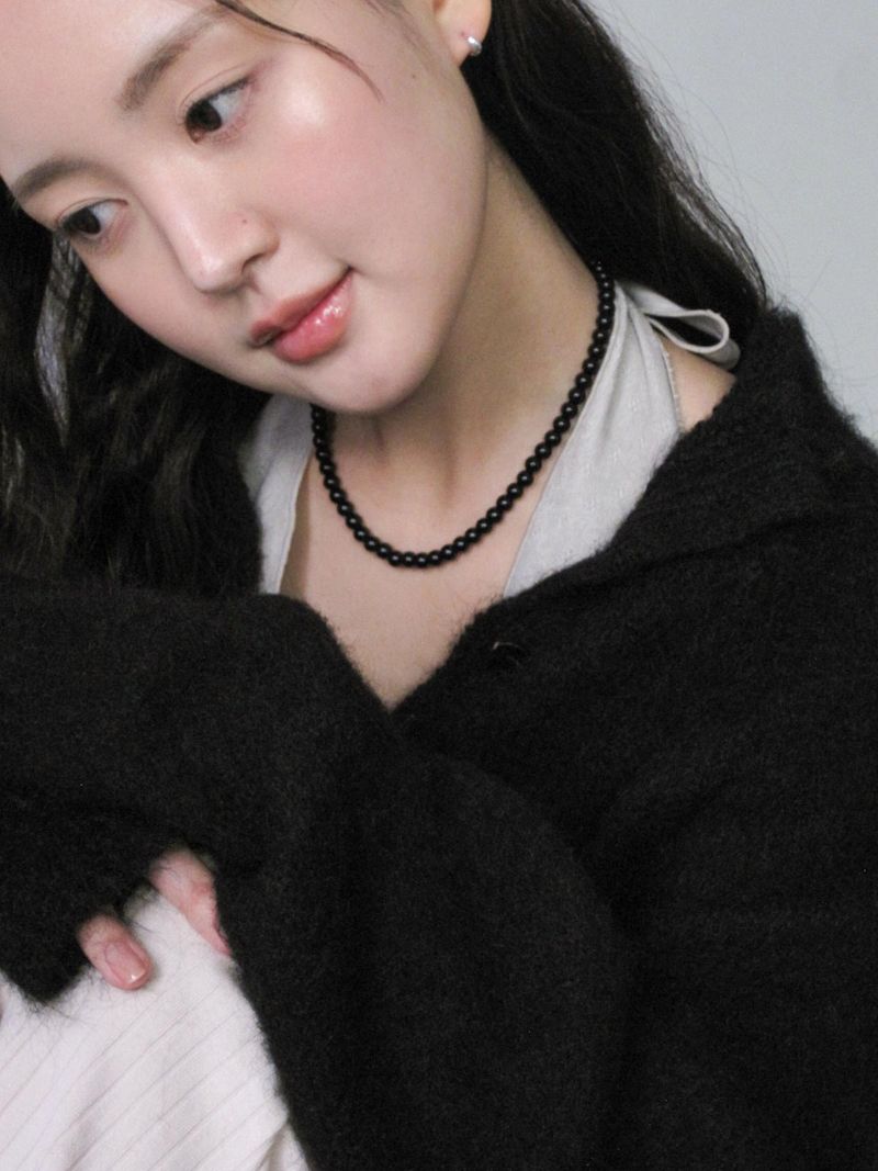 [925 Silver] Onyx Necklace (3 size)