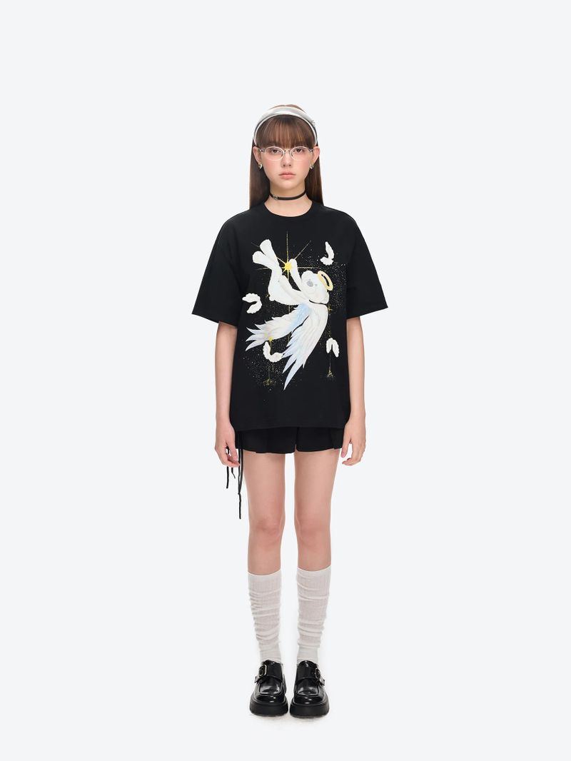 13DE MARZO(トレセ・デ・マルゾ)の「13DE MARZO Angel Devil Bear T-Shirt(Tops)」