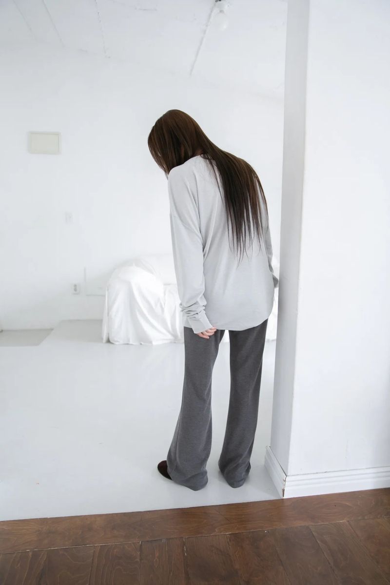 strap slim bootcut banding pants(2colors)