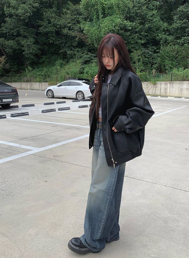 Skim Brush Washing Wide Pants