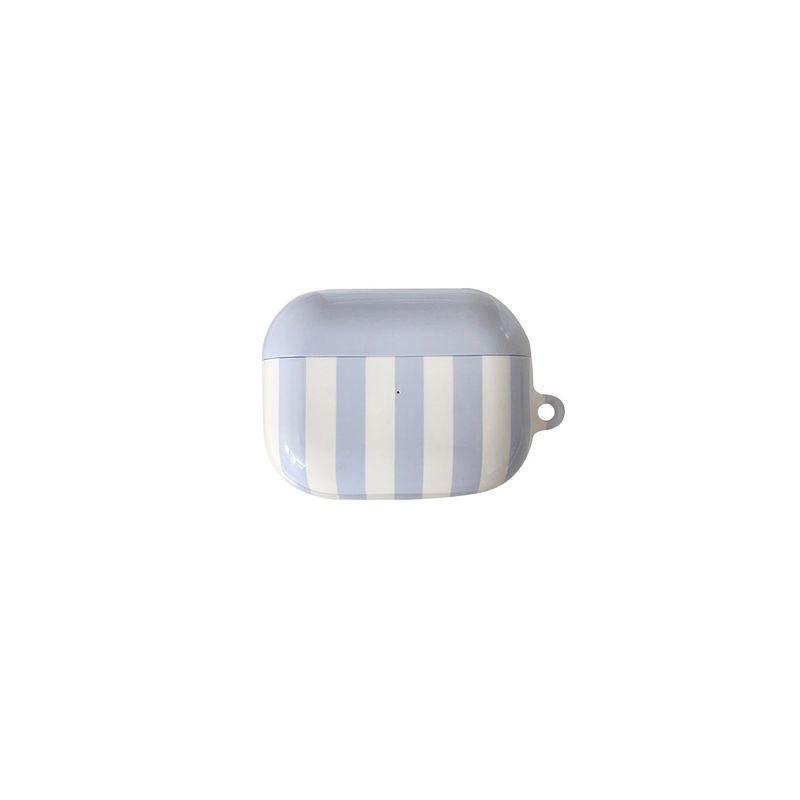 Striped Glossy AirPods Case (Light Purple)