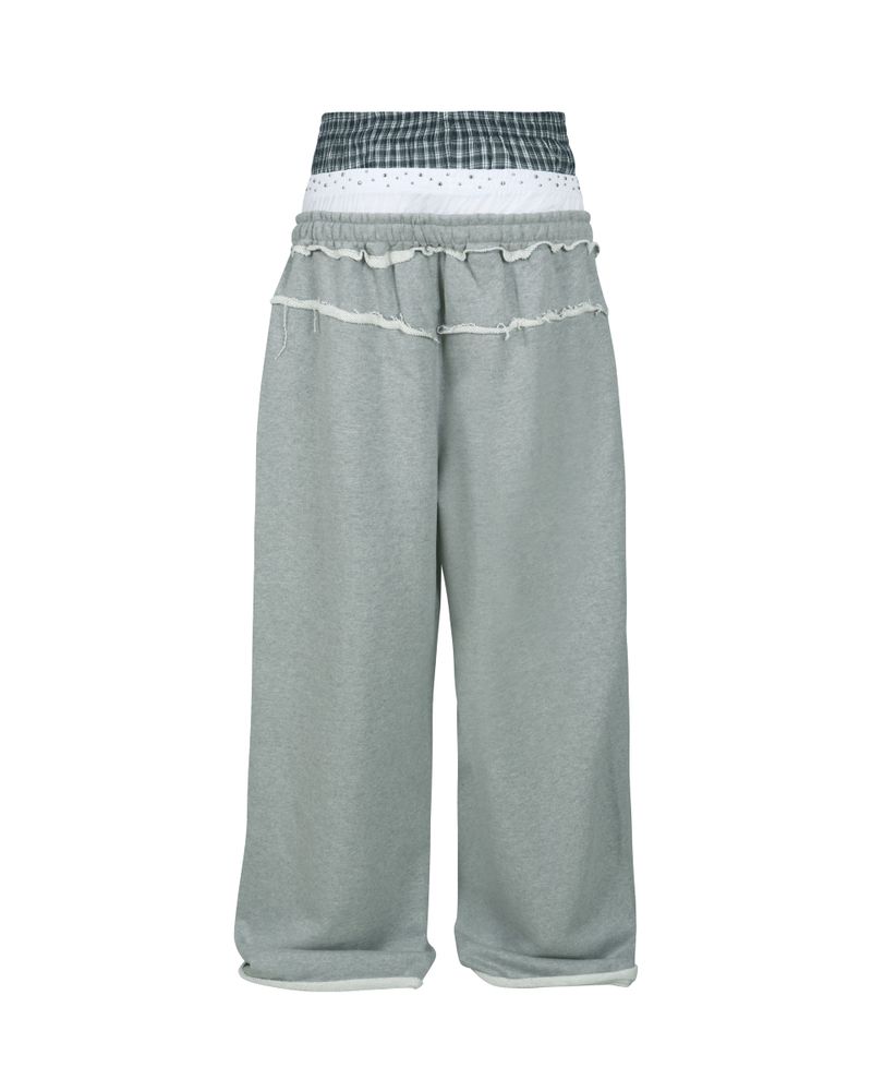 Stud underwear sweatpants - Gray